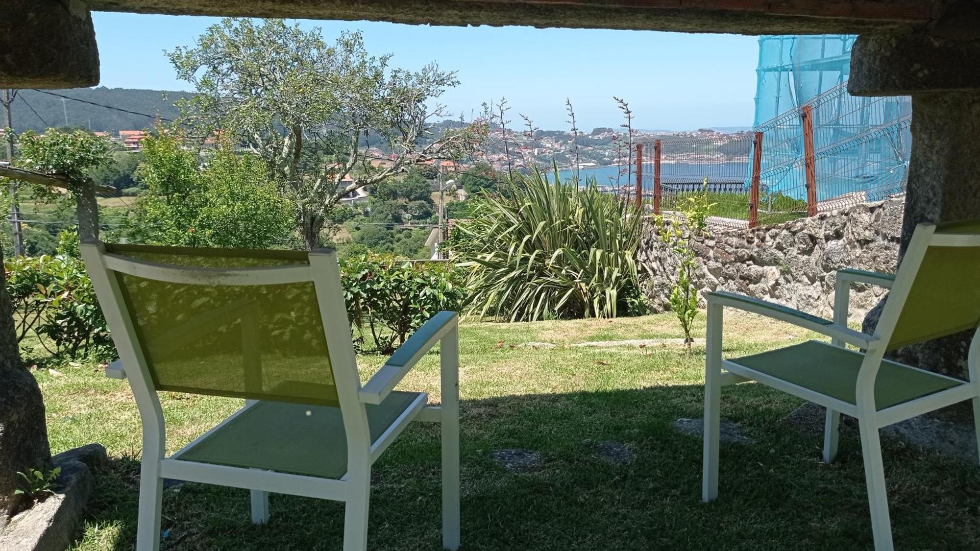 A Barraca. Casa Con Jardin Y Vistas A La Ria Bueu Exterior foto